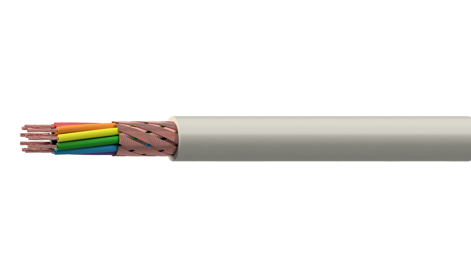 Os cabos manga são utilizados para a interligação de sistemas de segurança eletrônica.