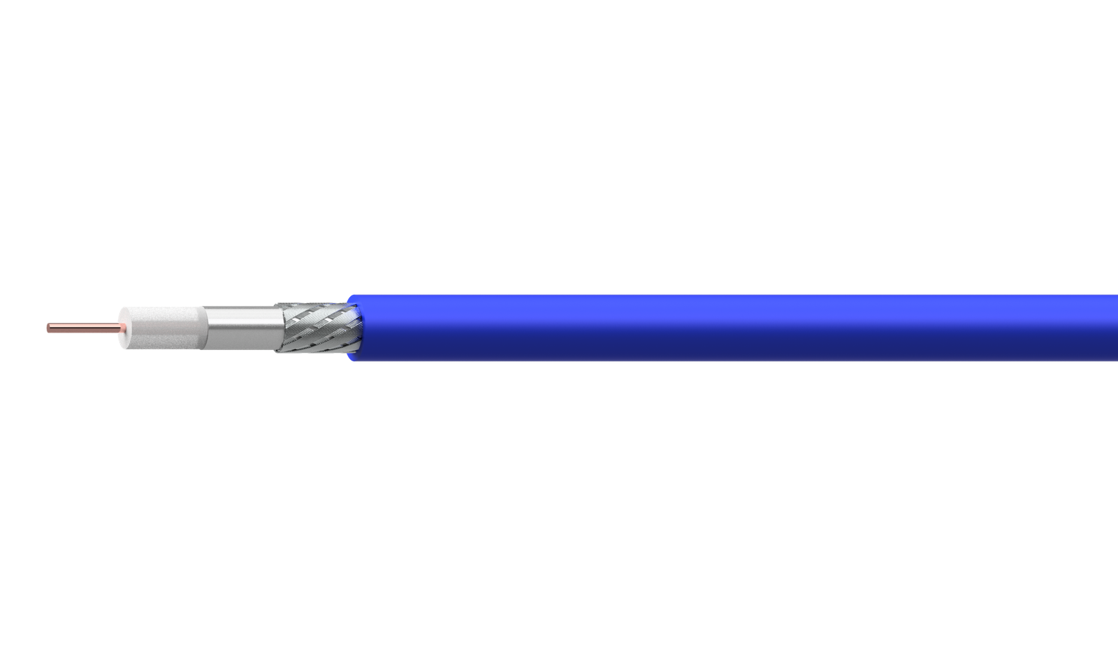 Cabo coaxial RG59 desenvolvido para aplicações de áudio e vídeo composto.