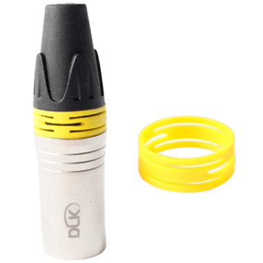 Anel ID Amarelo para conector XLR (Embalagem com 50 pç).