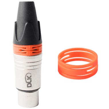 Anel ID Laranja para conector XLR (Embalagem com 50 pç).