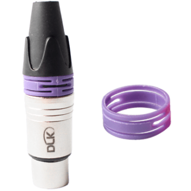 Anel ID Roxo para conector XLR (Embalagem com 50 pç).