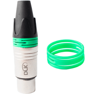 Anel ID Verde para conector XLR (Embalagem com 50 pç).