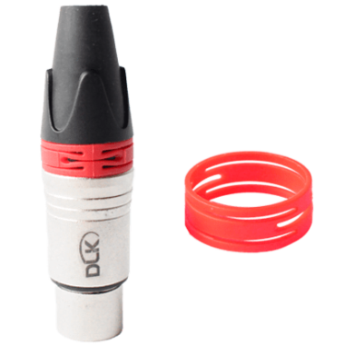 Anel ID Vermelho para conector XLR (Embalagem com 50 pç).