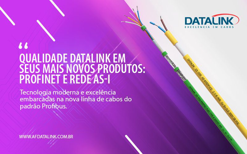 Qualidade Datalink nos novos cabos de comunicação industrial: Profinet e rede AS-i