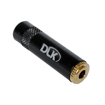 Conetor de áudio Som DLK P2(f) Estéreo Ø 6 mm Capa preta - Sonorização Conectores de áudio DLK: Adaptadores & Conectores para sistemas de áudio.