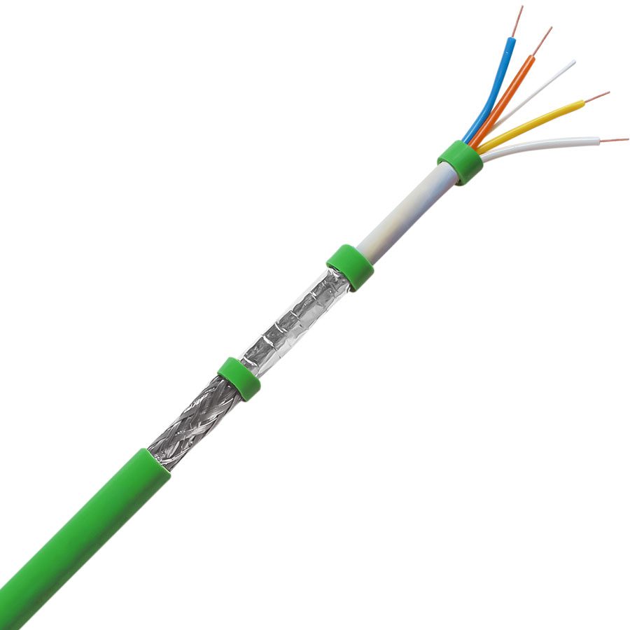 Os cabos PROFINET STANDARD TYPE B são utilizados em sistemas de automação industrial, empregados para transmissão de dados de protocolo de comunicação PROFINET.