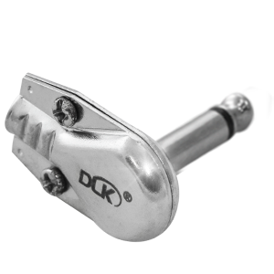 Conector Som P10 90º Mono com logo DLK (Pedal).