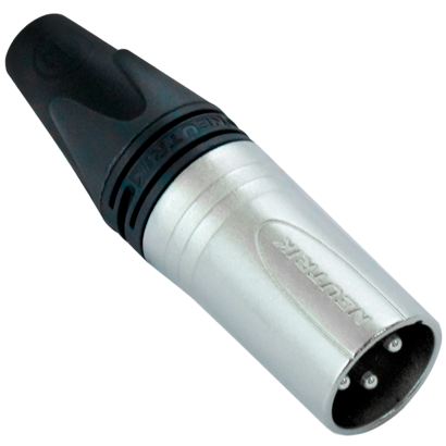 Conector Som XLR(m) 3 pinos  (Neutrik NC3MXX).