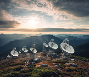 Imagem de satélites de telecomunicações