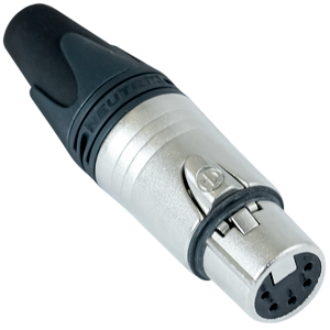 Conector Som XLR(f) 3 pinos  (Neutrik NC3FXX).