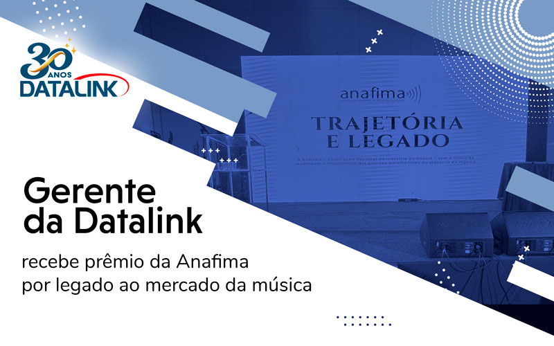 Gerente da Datalink recebe prêmio da Anafima por legado ao mercado da música