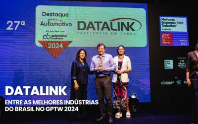 Celebrando uma conquista histórica, dentre as 105 empresas premiadas na noite, a DATALINK recebeu o troféu pelo 27º lugar!