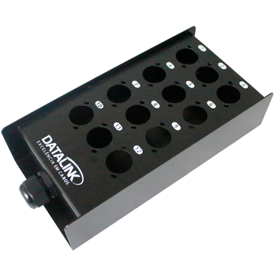 Caixa p/ MultSound Retangular 12 posições.